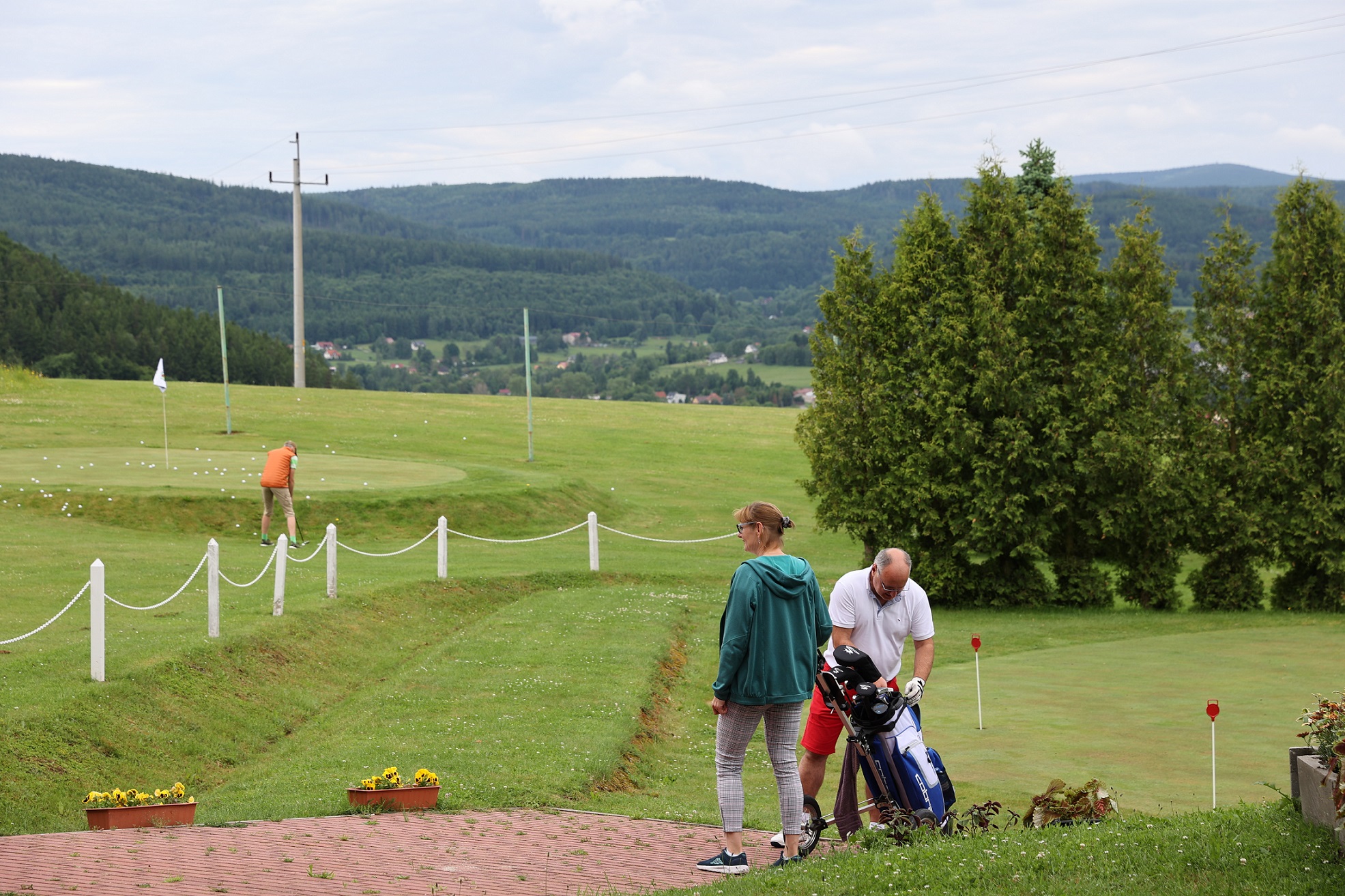 golfowa wioska panorama